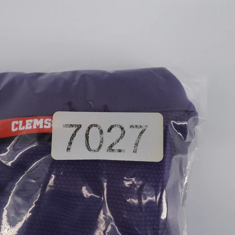 Nike Clemson‎ Tigers Dri-FIT Blade Collar Polo Purple Mens Large